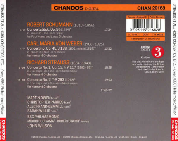 Martin Owen Plays Strauss, Schumann, Weber