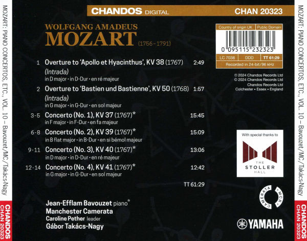Mozart: Piano Concertos, Vol. 10