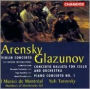 Arensky: Violin Concerto/Glazunov: Concerto Ballata/Piano Concerto