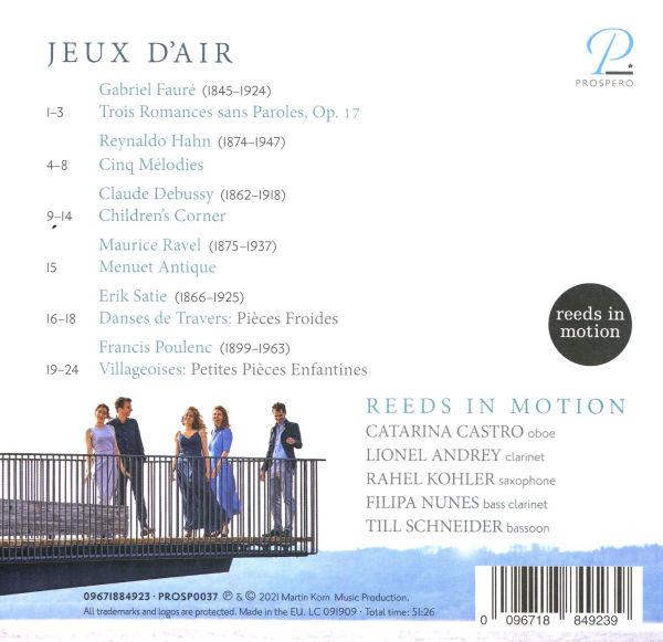 Jeux d'Air: Debussy, Faur¿¿, Hahn, Poulenc, Ravel, Satie