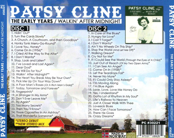 Early Years: Walkin' After Midnight (1954-60)