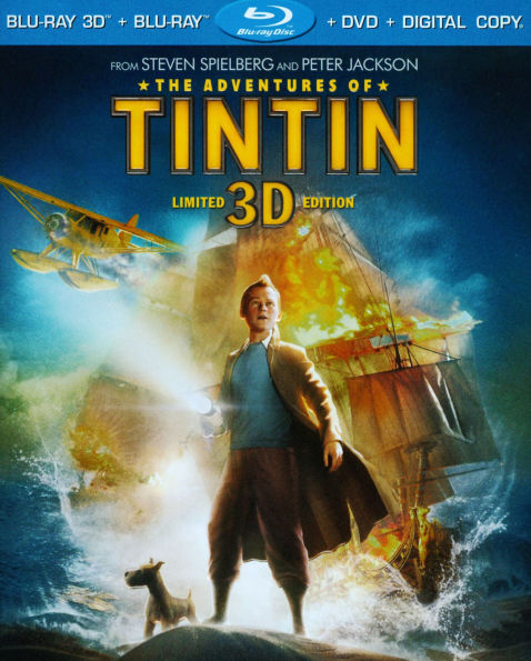 The Adventures of Tintin 3D [3 Discs] [Includes Digital Copy] [3D] [Blu-ray/DVD]