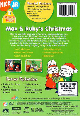 Max Ruby Max Ruby S Christmas Dvd Barnes Noble