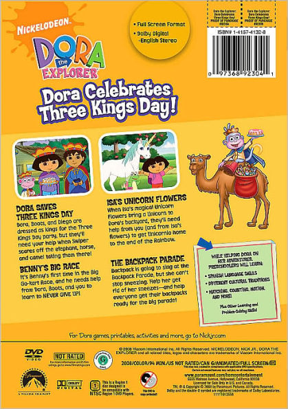 Dora The Explorer Dora Celebrates Three Kings Day Dvd Barnes And Noble®