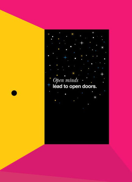Open Minds Lead To Open Doors spiral Journal (door into space)
