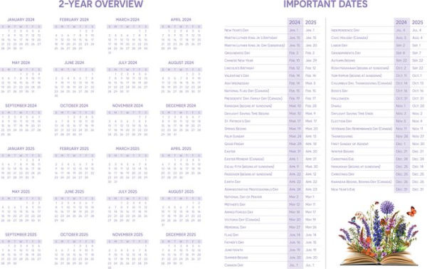 2024-2025 Monthly Planner - Art N Wordz Book