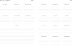 Alternative view 3 of 2024-2025 Weekly Planner - Leaves Simple