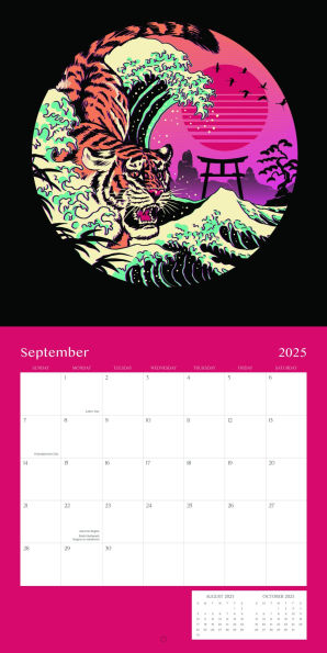 2025 Wall Calendar Great Wave Vincent Trinidad