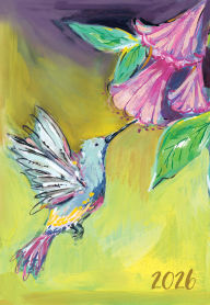 Title: 2025-2026 Super Pocket Planner Hummingbird Floral