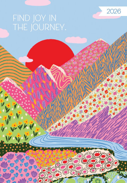 2025-2026 Super Pocket Planner Patchwork Mountains