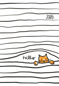 Title: 2025-2026 Super Pocket Planner Hello Cat