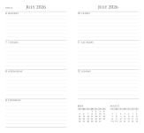 Alternative view 4 of 2025-2026 Mini Skinny Planner Butterfly Balloon