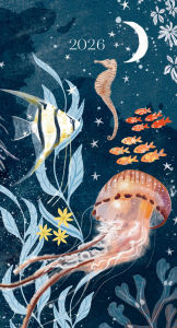 Title: 2025-2026 Mini Skinny Planner Sea Creatures