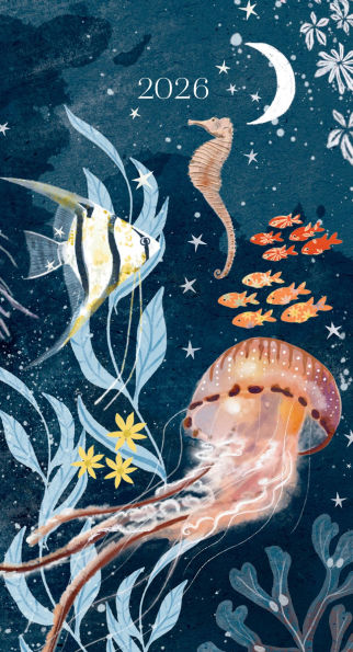 2025-2026 Mini Skinny Planner Sea Creatures