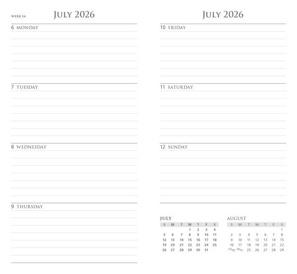 2025-2026 Mini Skinny Planner Sea Creatures