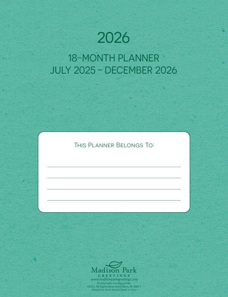 2025-2026 Surrey Planner Two Sunflowers