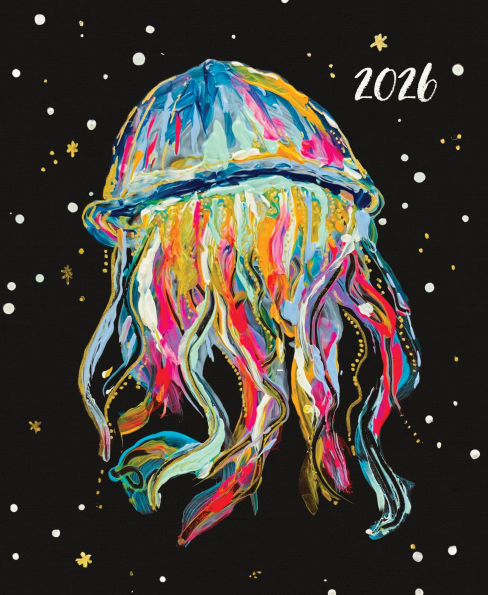 2025-2026 Chunky Planner Rainbow Jellyfish