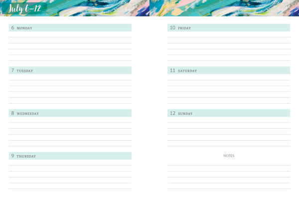 2025-2026 Chunky Planner Rainbow Jellyfish