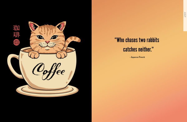 2025-2026 Chunky Planner Coffee Cat