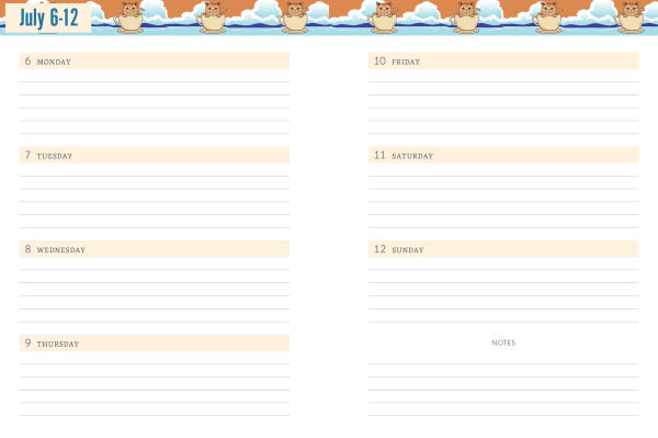 2025-2026 Chunky Planner Coffee Cat