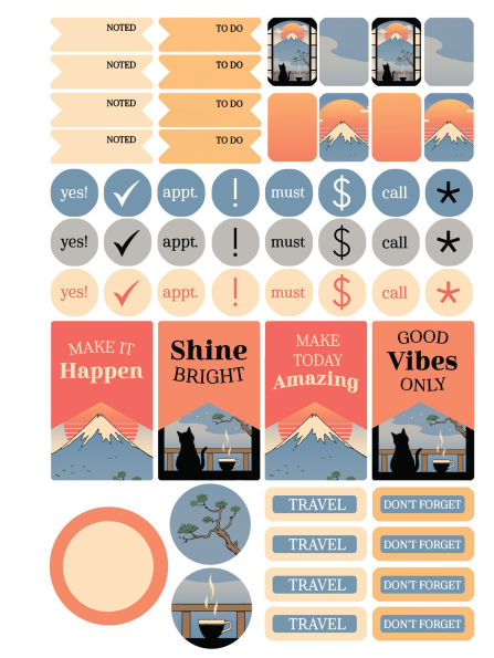 2025-2026 Chunky Planner Coffee Cat