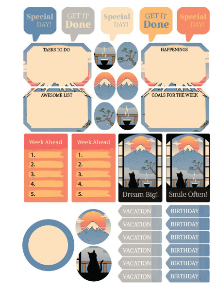 2025-2026 Chunky Planner Coffee Cat