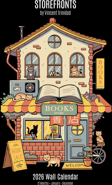 2026 VINCENT TRINIDAD STOREFRONTS OVERSIZED WALL CALENDAR - Exclusive