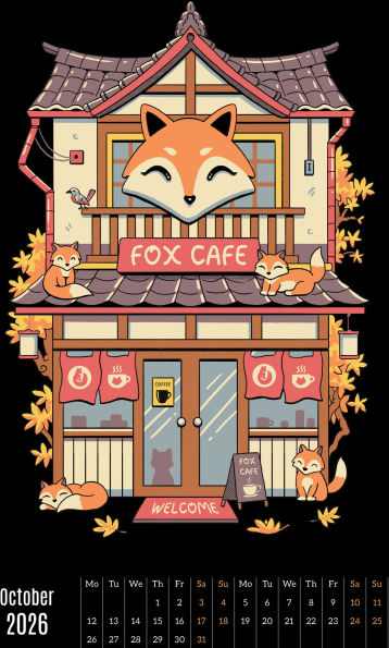 2026 VINCENT TRINIDAD STOREFRONTS OVERSIZED WALL CALENDAR - Exclusive