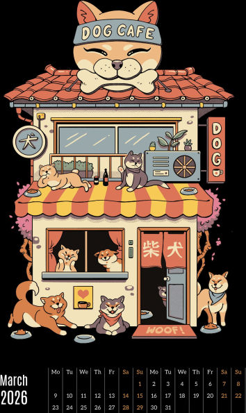 2026 VINCENT TRINIDAD STOREFRONTS OVERSIZED WALL CALENDAR - Exclusive