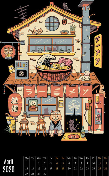 2026 VINCENT TRINIDAD STOREFRONTS OVERSIZED WALL CALENDAR - Exclusive