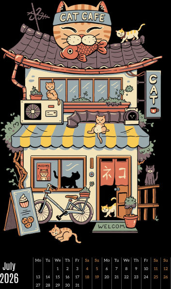 2026 VINCENT TRINIDAD STOREFRONTS OVERSIZED WALL CALENDAR - Exclusive