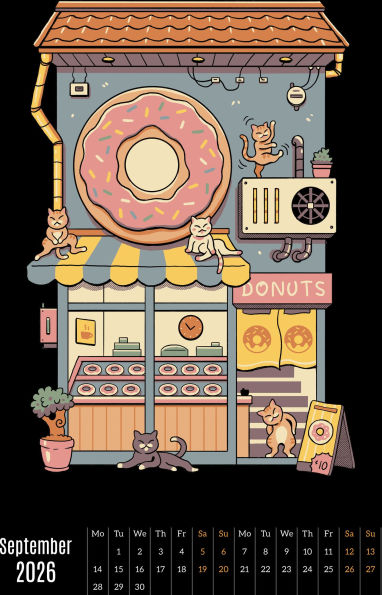 2026 VINCENT TRINIDAD STOREFRONTS OVERSIZED WALL CALENDAR - Exclusive