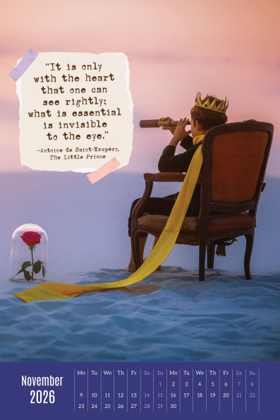 2026 LITERARY SNAPSHOTS OVERSIZED WALL CALENDAR - Exclusive