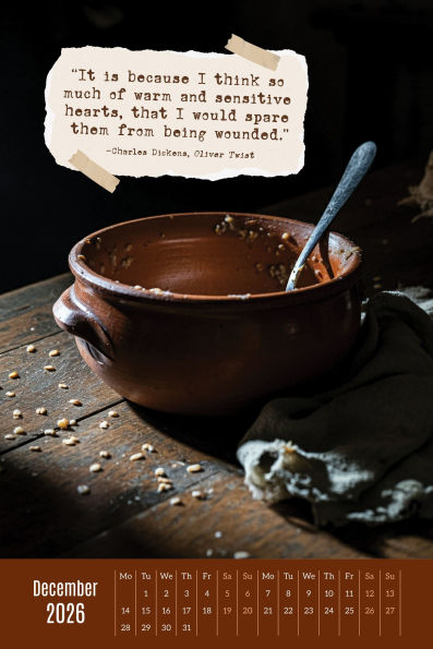 2026 LITERARY SNAPSHOTS OVERSIZED WALL CALENDAR - Exclusive