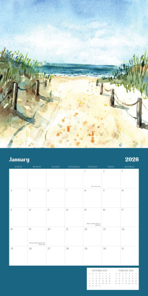 2026 SEASCAPES STANDARD WALL CALENDAR - Exclusive