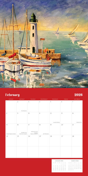 2026 SEASCAPES STANDARD WALL CALENDAR - Exclusive
