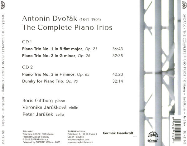 Dvorák: The Complete Piano Trios