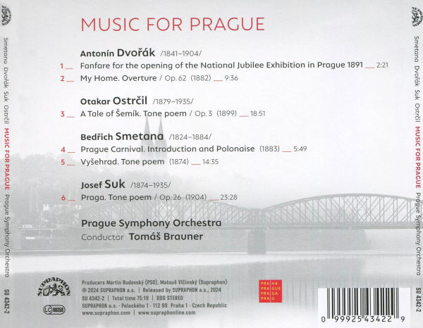 Music for Prague: Smetana, Dvorák, Suk, Ostrcil
