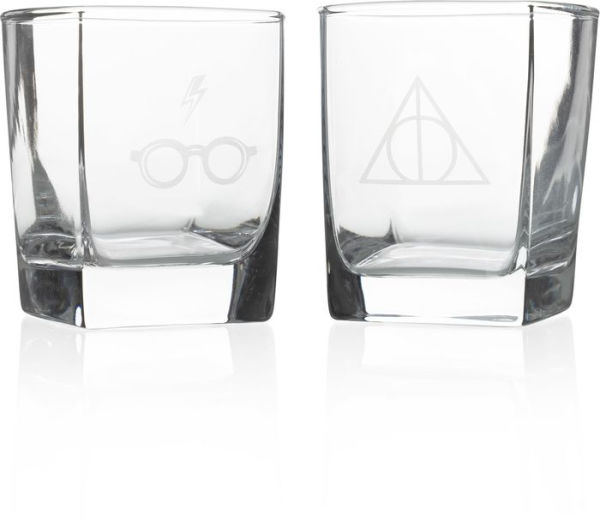 Harry Potter Hogwarts Low-Ball Glass Set