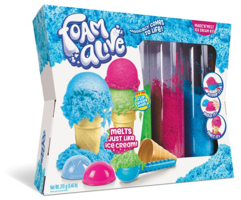 foam alive ice cream playset