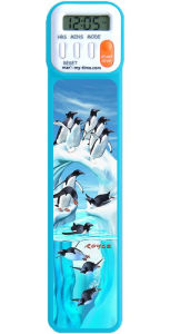 Title: 3D Iceberg Penguins bookmark