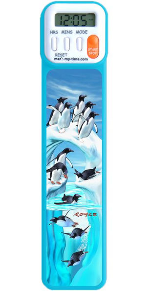 3D Iceberg Penguins bookmark