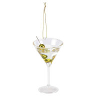 Title: Dirty Martini Glass Ornament