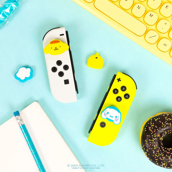 Sanrio Nintendo Switch Thumb Grip Caps - Pompompurin/Cinnamoroll