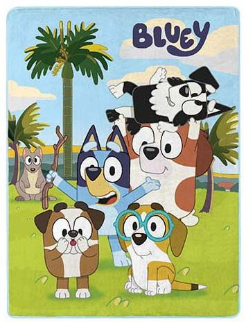 BBC's Bluey "Friend Fun" 46x60 Silk Touch Throw - by The Northwest Group