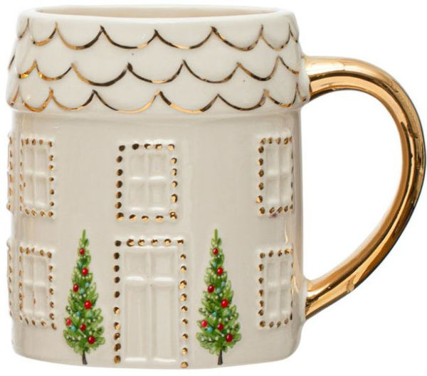 Holiday House Stoneware Mug