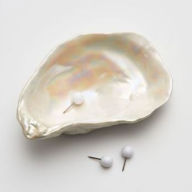 Title: Ceramic Oyster Shell Trinket Dish