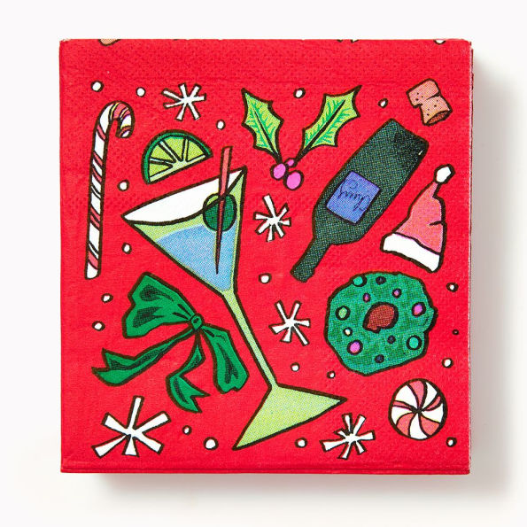 Festive Beverage Cocktail Napkins