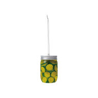 Title: Jar of Pickles Glass Ornament