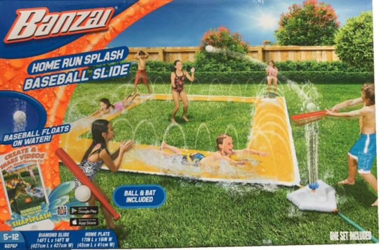 banzai home run splash baseball slide